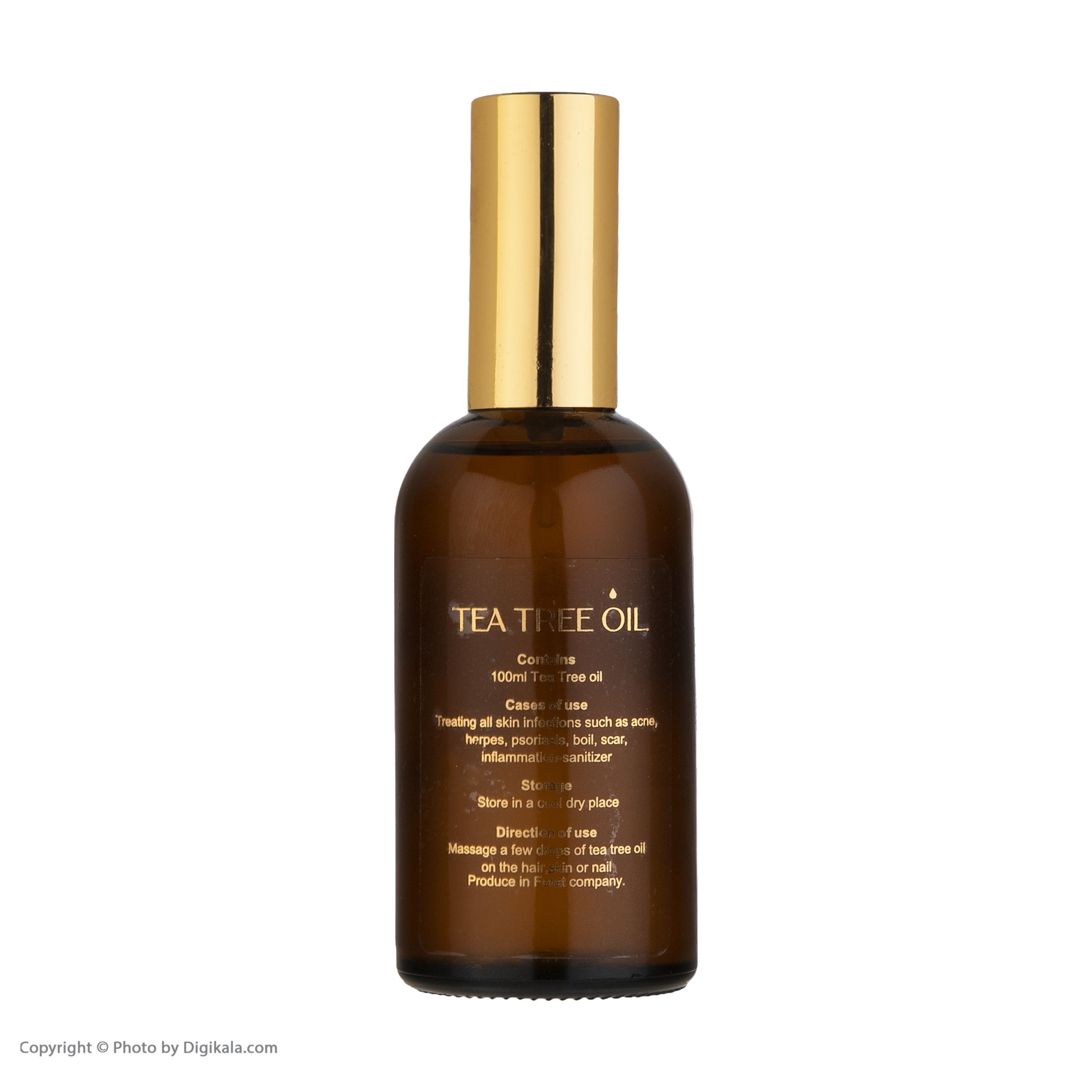 روغن صورت و بدن راگان طلایی مدل درخت چای حجم 100 میلی لیتر