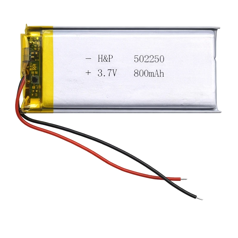 باتری لیتیومی قابل شارژ مدل H&P-502250 ظرفیت 800 میلی‌ آمپر ساعت