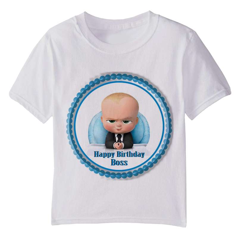 تی شرت آستین کوتاه بچگانه مدل تولدی بچه رئیس 023