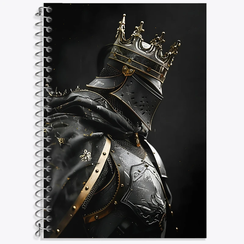 دفتر زبان 50 برگ خندالو مدل سه خط طرح گلادیاتور کد F6019