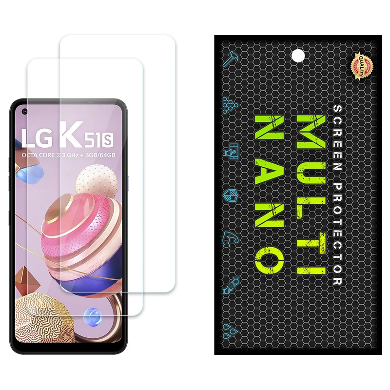 محافظ صفحه نمایش مولتی نانو مدل X-S2N مناسب برای گوشی موبایل ال جی K51S بسته دو عددی