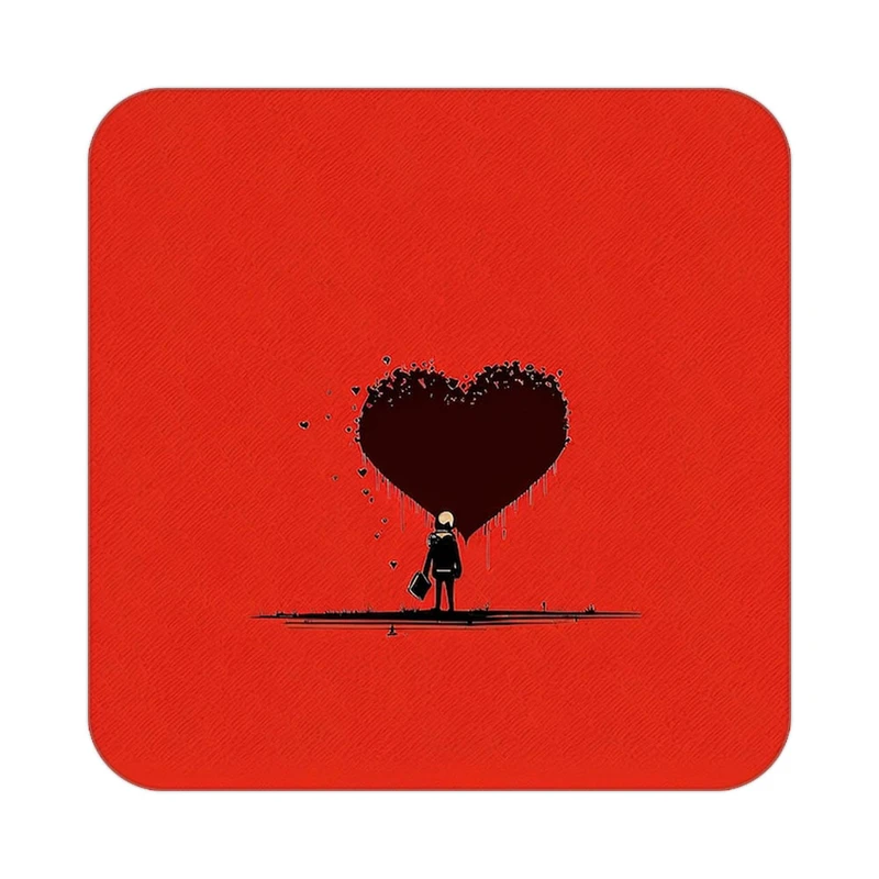 زیر لیوانی کاکتی طرح عاشقانه مدل mp37088