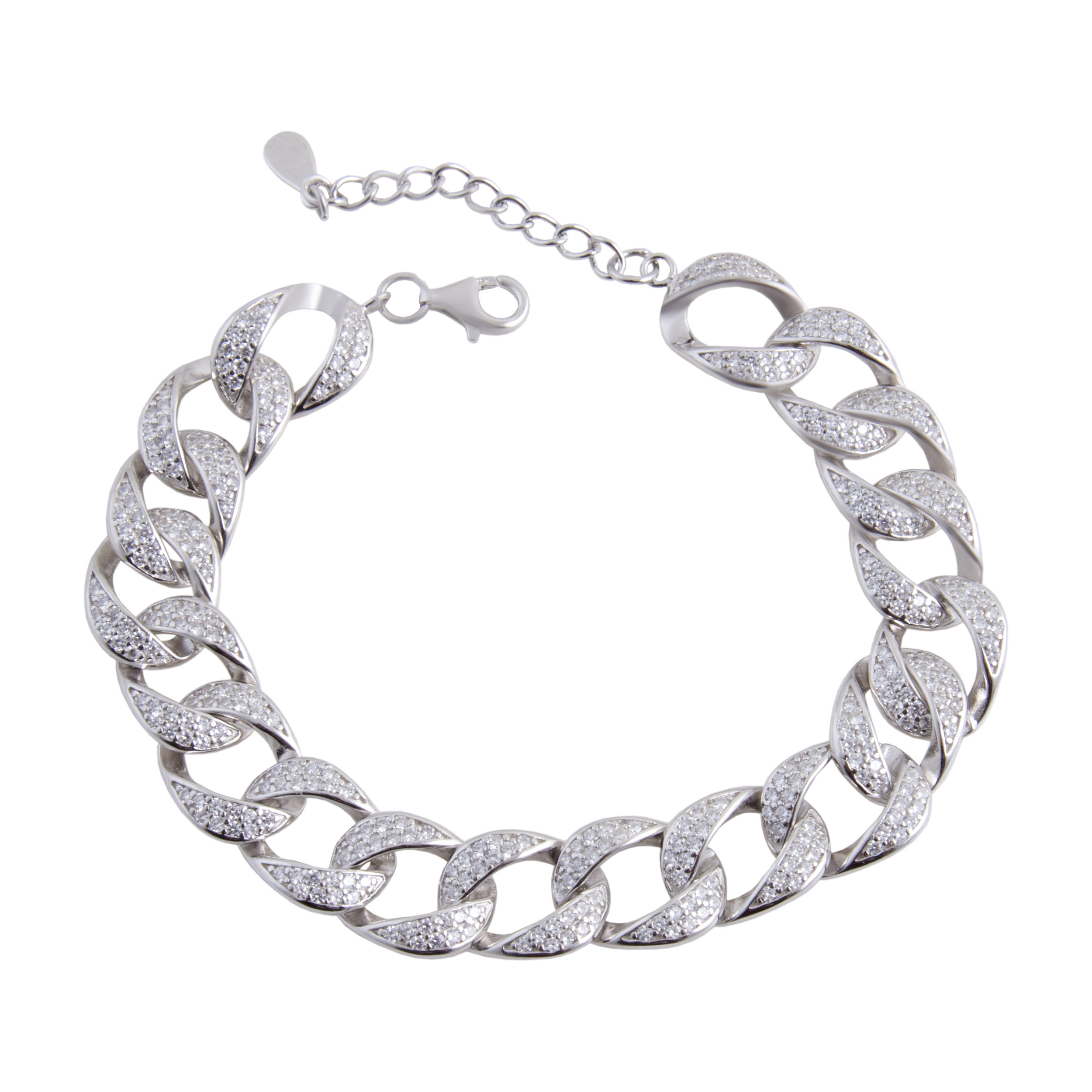 دستبند نقره زنانه بازرگانی میلادی کد DP_073