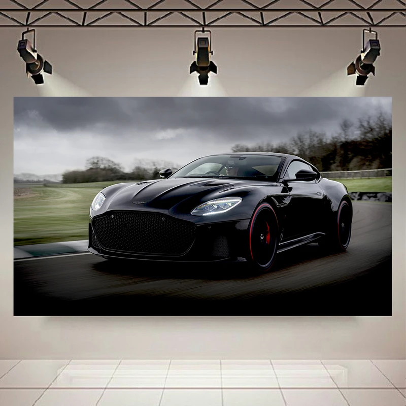 تابلو بوم طرح ماشین مدل Aston Martin DBS Super Leggera TAG Heuer کد AR2884
