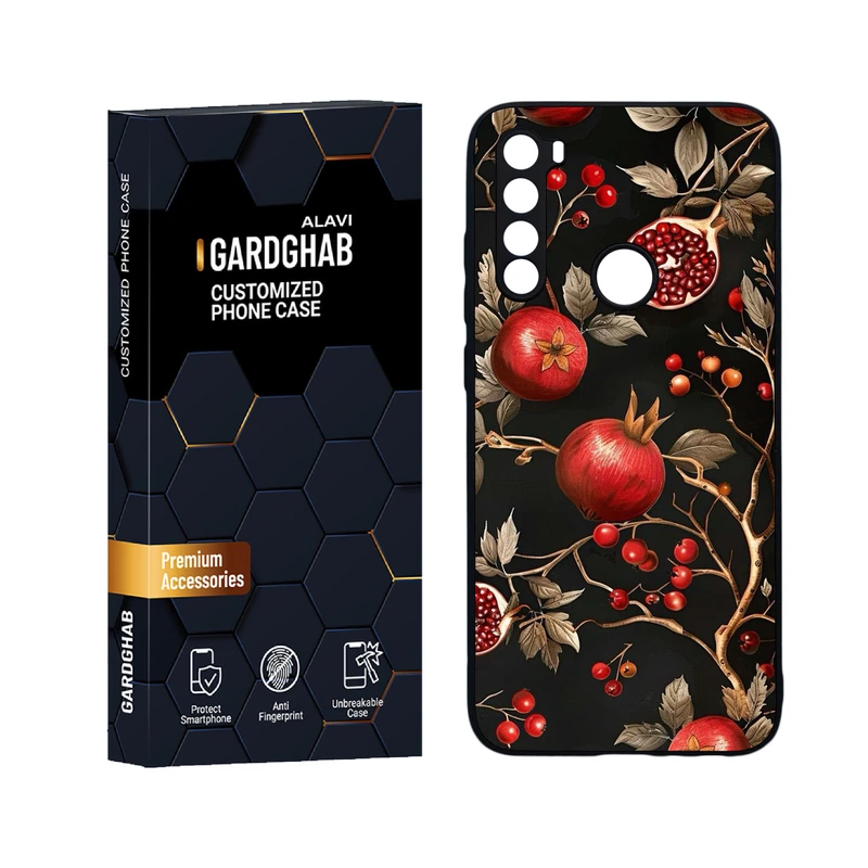 کاور گارد قاب علوی مدل دورژله ای هنری مناسب برای گوشی موبایل شیائومی Redmi Note 8