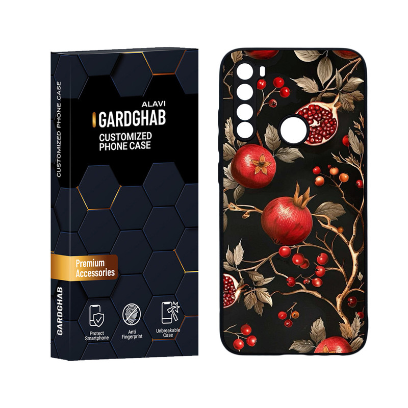 کاور گارد قاب علوی مدل دورژله ای هنری مناسب برای گوشی موبایل شیائومی Redmi Note 8