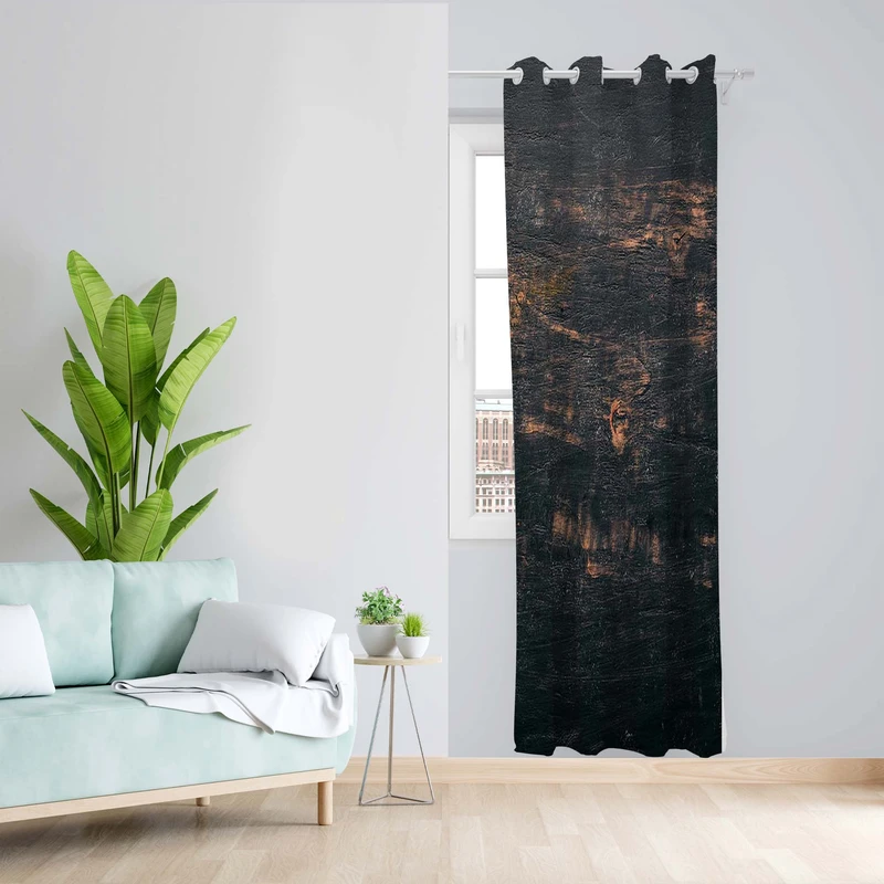 پرده طرح دار مدل مخمل پانچی کد 5292R z سایز 140x200 سانتی متر