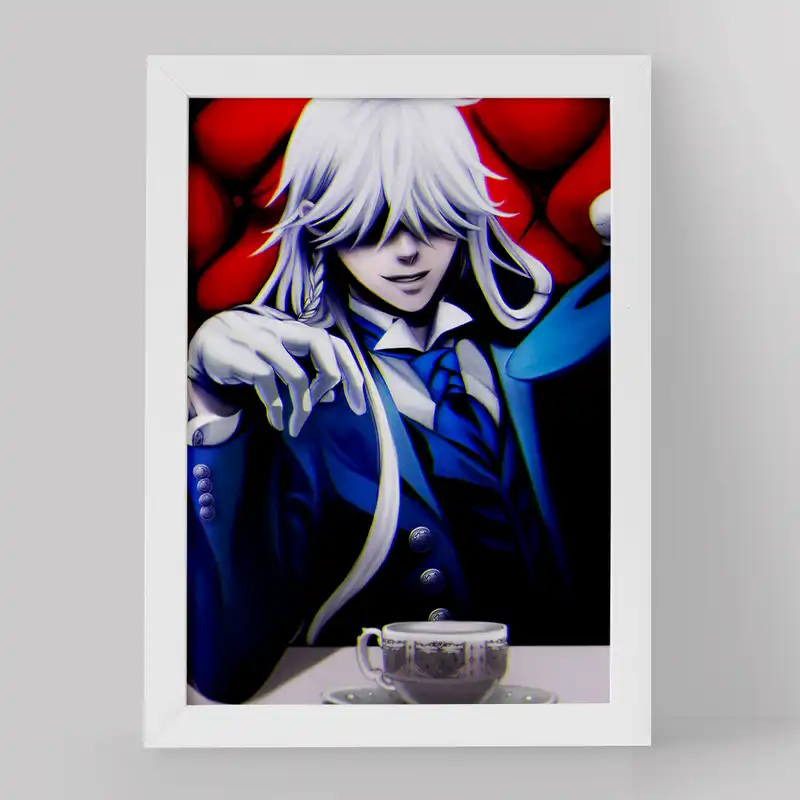 تابلو خندالو مدل اندرتیکر انیمه خادم سیاه کد 16314