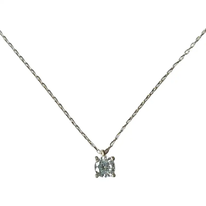 گردنبند نقره زنانه مدل تک نگین