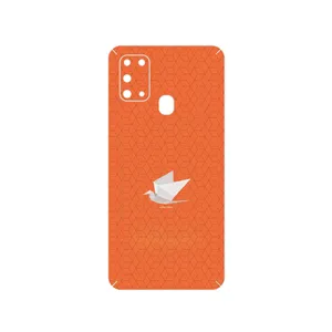 MAHOOT Minimalist origami bird Cover Sticker for Samsung Galaxy M31