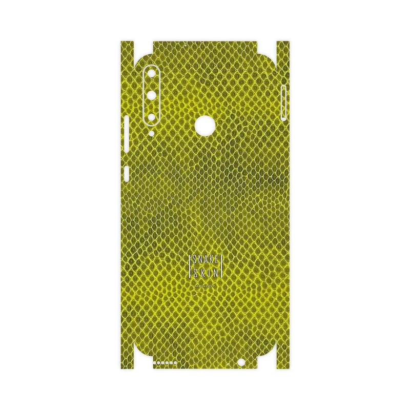 برچسب پوششی ماهوت مدل Yellow Snake Skin-FullSkin مناسب برای گوشی موبایل هوآوی Y7p
