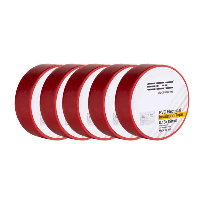 نوار چسب برق ای دی سی مدل PVC بسته 5 عددی