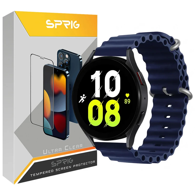 بند اسپریگ مدل Ocean مناسب برای ساعت هوشمند سامسونگ Galaxy Watch 42mm / Watch Active 40mm / Watch Active 2 40mm / Watch Active 2 44mm / Watch 3 41mm