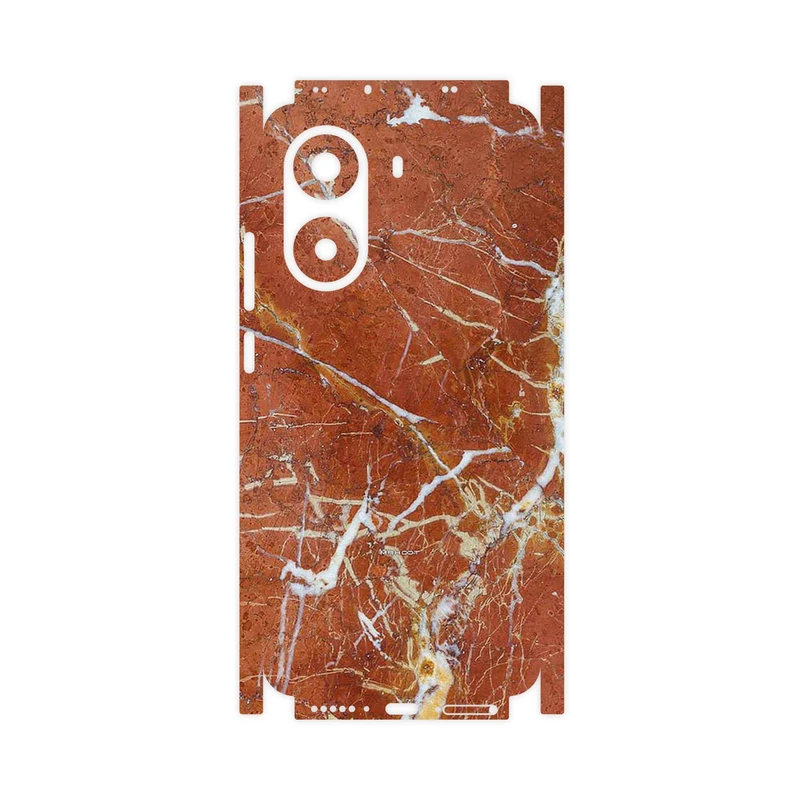 برچسب پوششی ماهوت مدل Red Marble-FullSkin مناسب برای گوشی موبایل شیائومی Poco X7 Pro