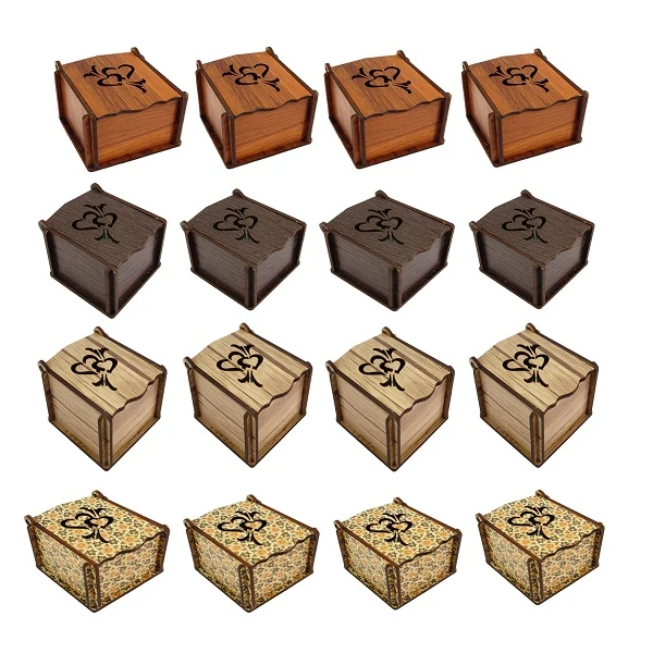 جعبه انگشتر پارلا گوهر کد 3372 مجموعه 16 عددی