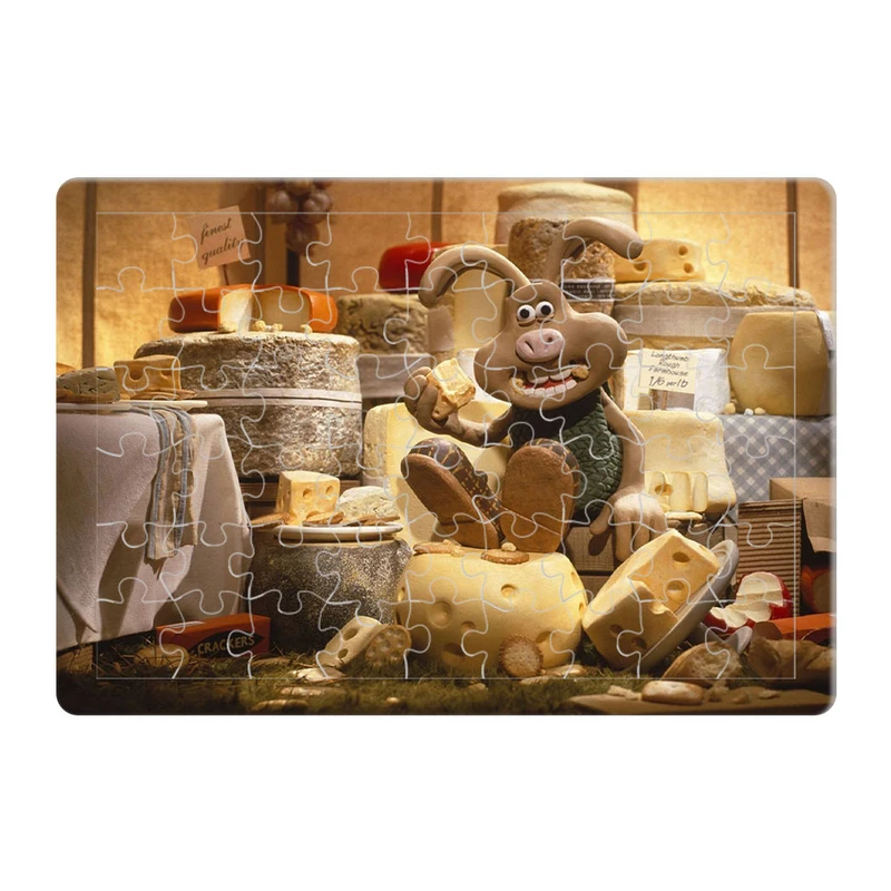 پازل 54 تکه هومرو مدل PL801 طرح انیمیشن والاس و گرومیت