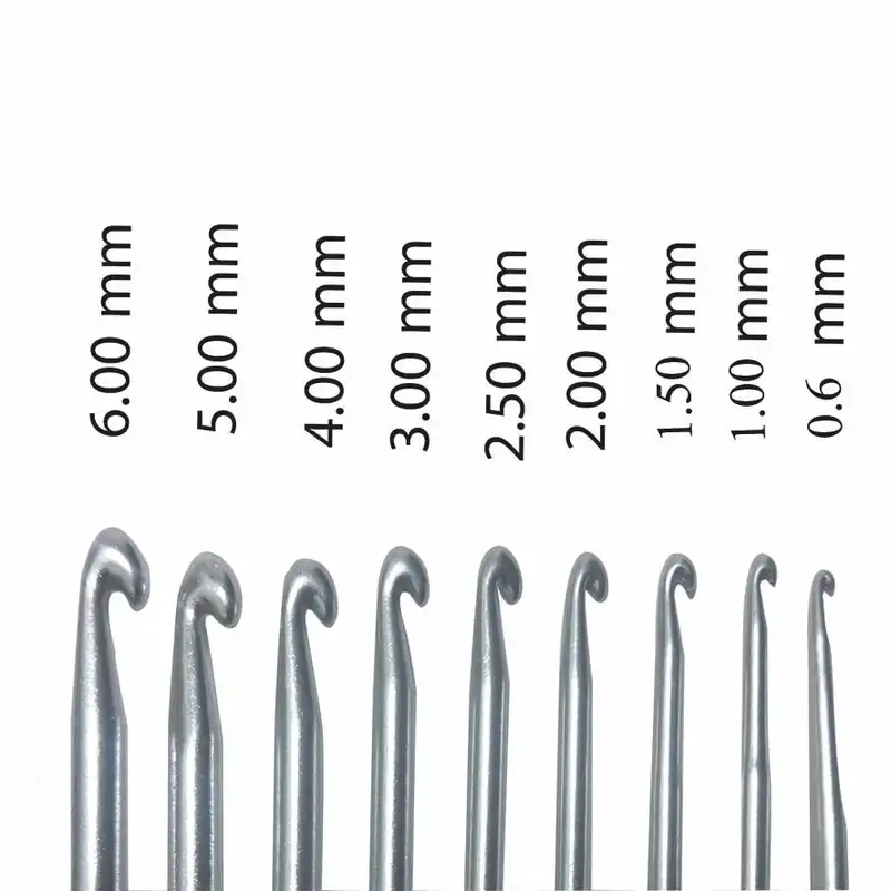 قلاب بافتنی مدل دسته ژله ای کد GL9S مجموعه 9 عددی