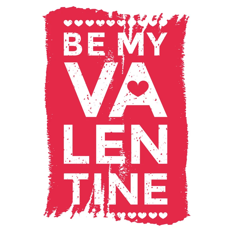 استیکر لپ تاپ وی وین آرت طرح Be My Valentine مدل P63