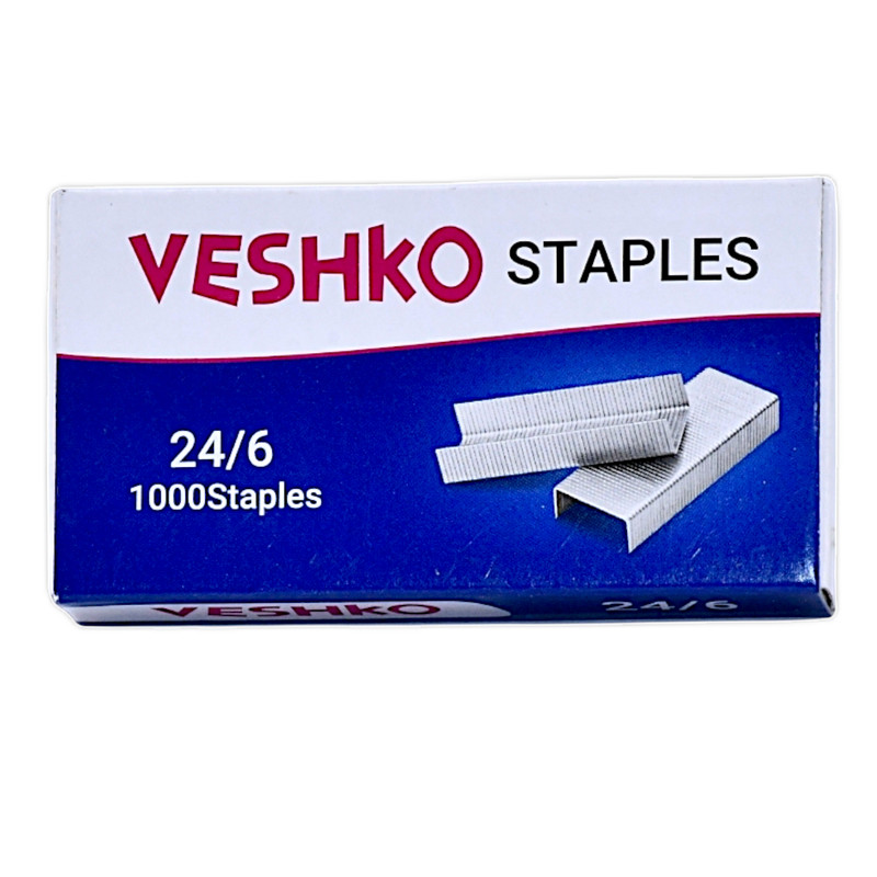 سوزن منگنه وشکو کد vs24 سایز 24/6 بسته 1000 عددی