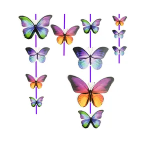 آویز تزیینی سورتک مدل پروانه کد ST0967 بسته 12 عددی