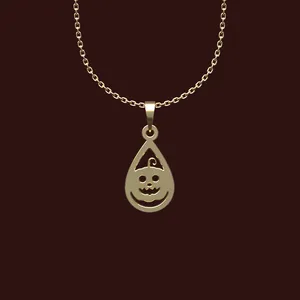 گردنبند طلا 18 عیار زنانه مدوپد مدل هالووین کد W2-1-1147