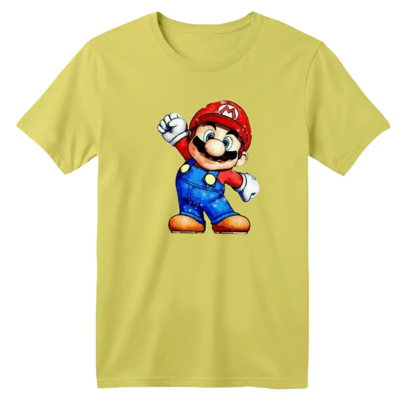 تی شرت آستین کوتاه بچگانه مدل ماریو کد ۸
