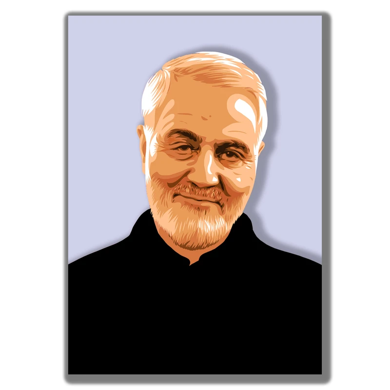تابلو شاسی طرح حاج قاسم سلیمانی کد PT