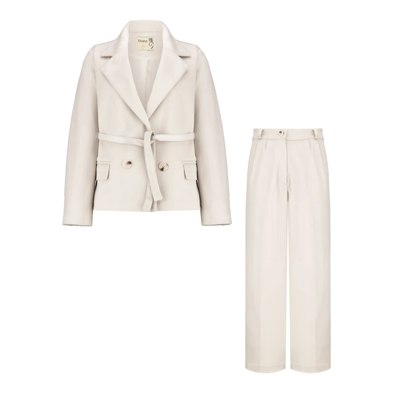 ست کت و شلوار رسمی زنانه السانا مدل شادمهر کد 2401