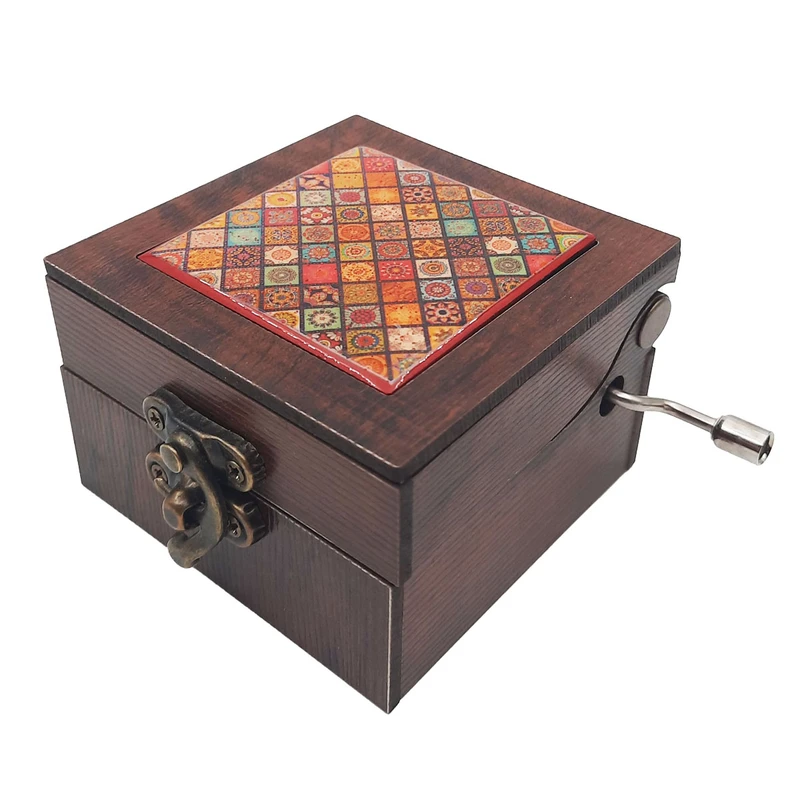 جعبه موزیکال طرح سنتی آینه دار کد JM-S16