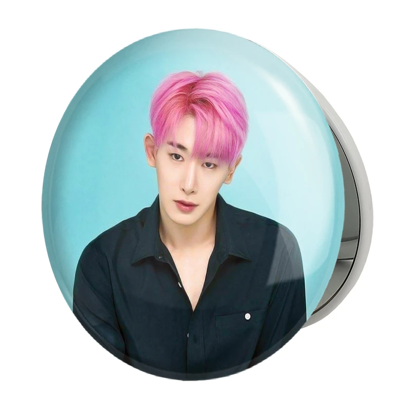 آینه جیبی خندالو طرح ونهو گروه مانستا اکس Monsta X مدل تاشو کد 21193 