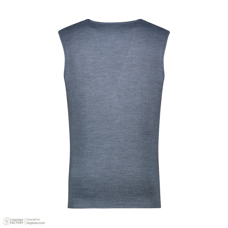 ژیله مردانه تریکو پاییزان مدل J800 رنگ آبی نفتی