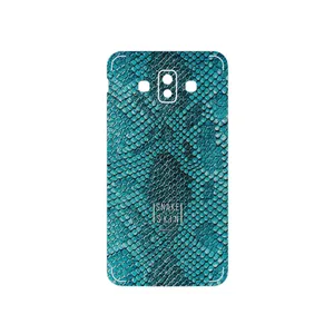 MAHOOT Blue Snake Skin Cover Sticker for Samsung Galaxy J7 Duo