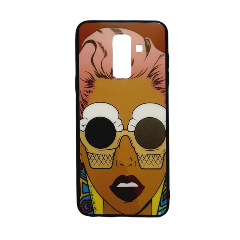 کاور طرح دختر کد j8 مناسب برای گوشی موبایل سامسونگ Galaxy A6 plus /J8