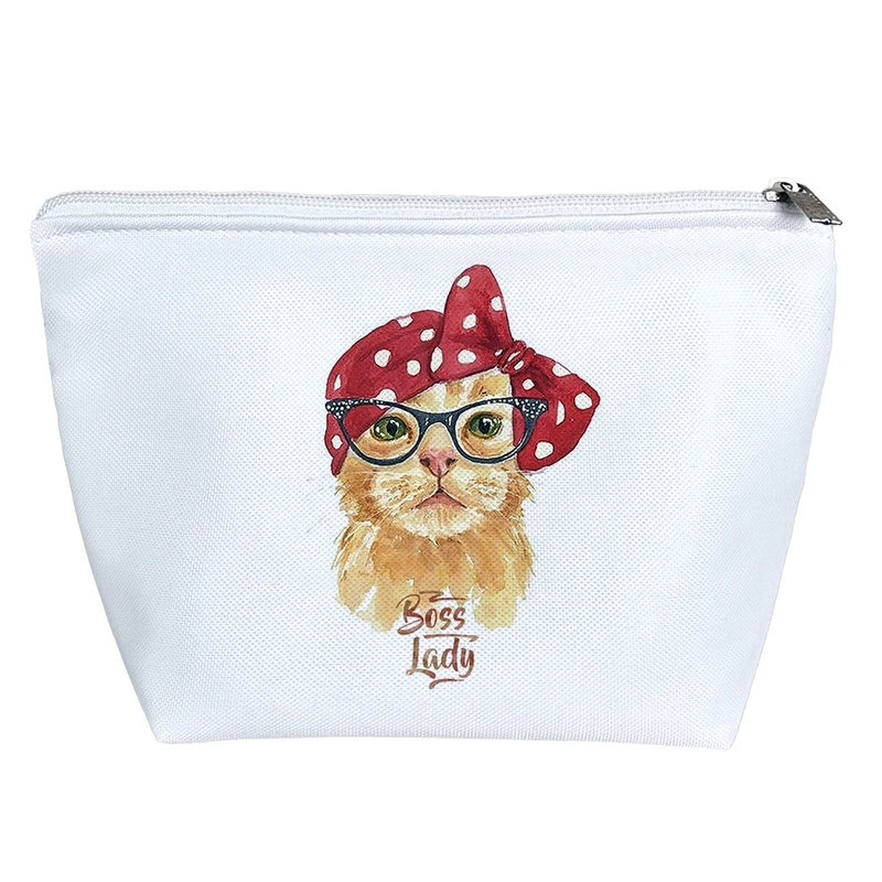 کیف لوازم آرایش دخترانه خندالو مدل گربه کد 422