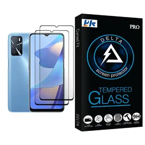 PK Delta Glass MIX002 Screen Protector For Oppo A16 Pack Of 2