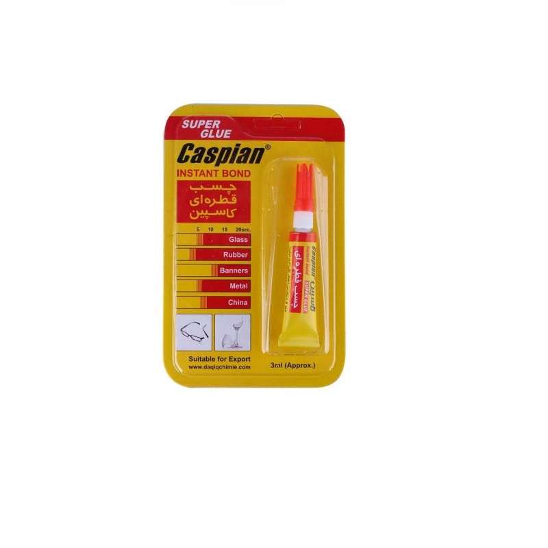 چسب قطره ای کاسپین مدل super glue حجم 3 گرم