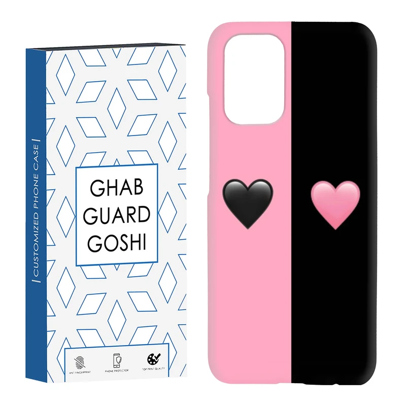 کاور قاب گارد گوشی طرح صورتی مشکی کد Dimo-251 مناسب برای گوشی موبایل شیائومی Redmi Note 10 / Redmi Note 10 4g / Redmi Note 10s