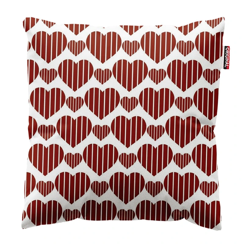 کوسن پاد آفرین طرح قلب کد 1734 سایز 30*30 سانتی متر