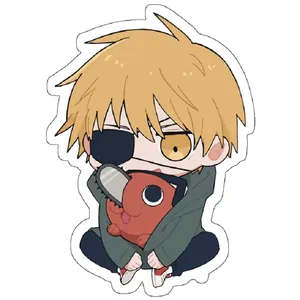 استیکر لپ تاپ مدل Chibi Chainsawman Denji