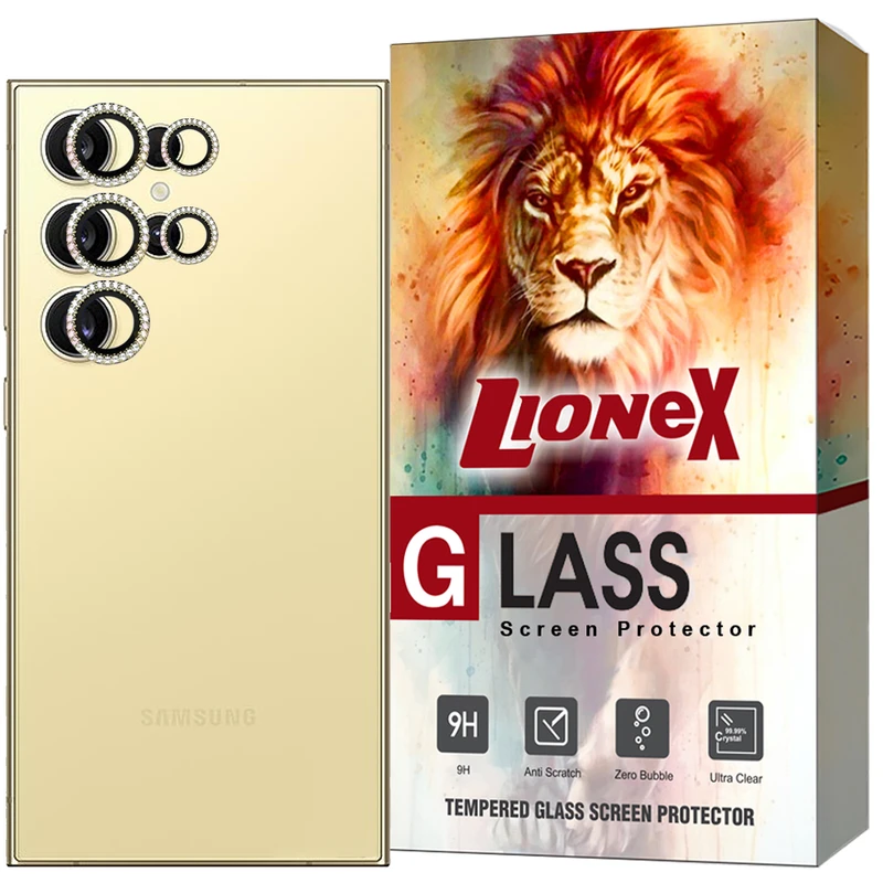 محافظ لنز دوربین لایونکس مدل NR5L20 مناسب برای گوشی موبایل سامسونگ Galaxy S24 Ultra