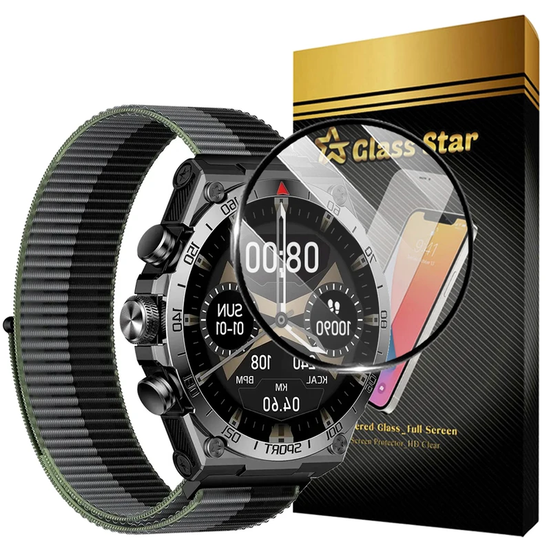 محافظ صفحه نمایش گلس استار مدل GWPM مناسب برای ساعت هوشمند گلوریمی K2