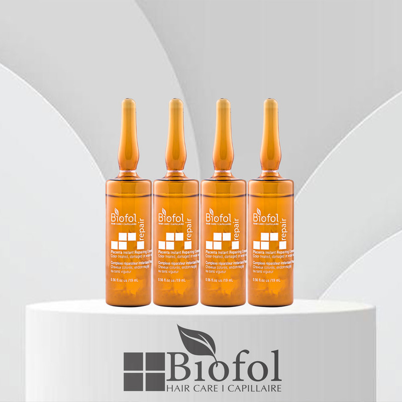 سرم مو بایوفول مدل ضد ریزش و آسیب دیده حجم 19 میلی لیتر بسته 4 عددی