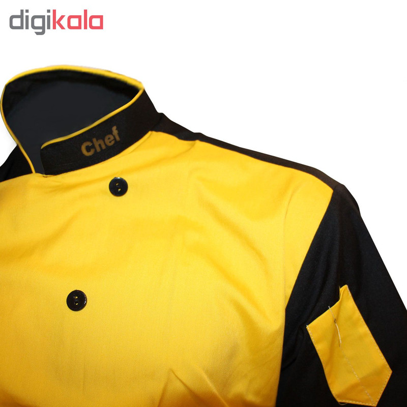 لباس کار مدل چف IGD رنگ زرد