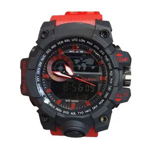 ساعت مچی عقربه‌ای مردانه مدل دو زمانه خلبانی کد 01