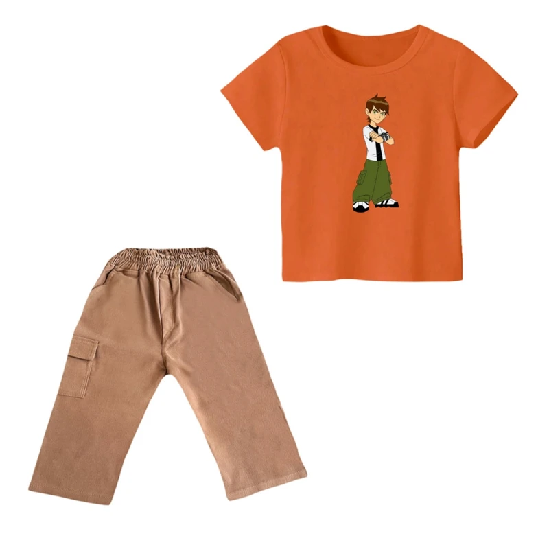 ست تی شرت و شلوارک پسرانه مدل بن تن کد ۷