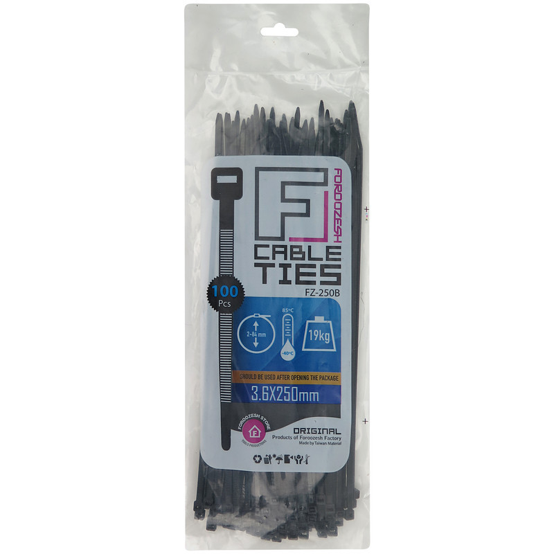 بست کمربندی فروزش مدل F25 بسته 300 عددی