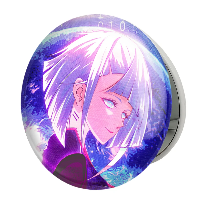 آینه جیبی خندالو طرح لوسی انیمه سایبر بانک Cyberpunk مدل تاشو کد 22439 