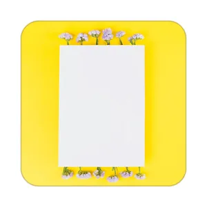 زیر لیوانی کاکتی طرح گل مدل mp17605