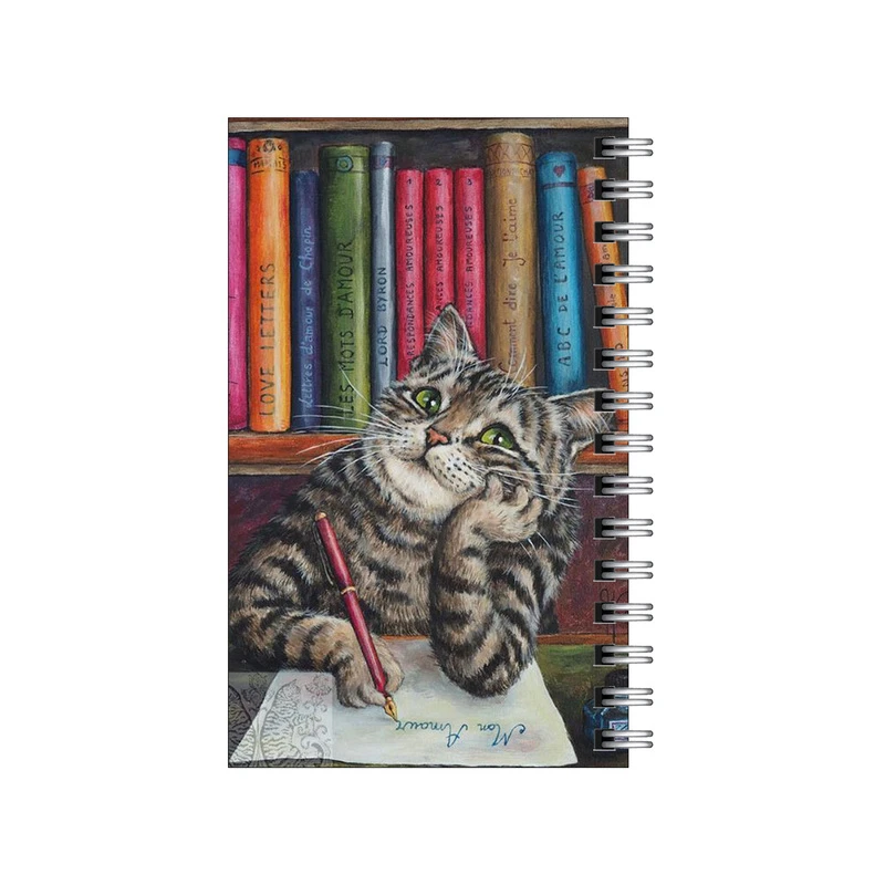 دفترچه یادداشت مدل to do list طرح گربه متفکر نامه نویس کد 5409264