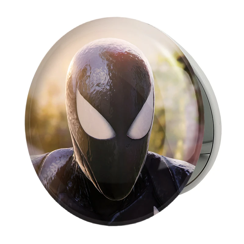 آینه جیبی خندالو طرح پیتر پارکر لباس ونوم مردعنکبوتی مدل تاشو کد 30843